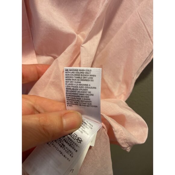 The North Face Desercana Top Lightweight Cotton Blouse Button Pink Salt Size M - Picture 12 of 14